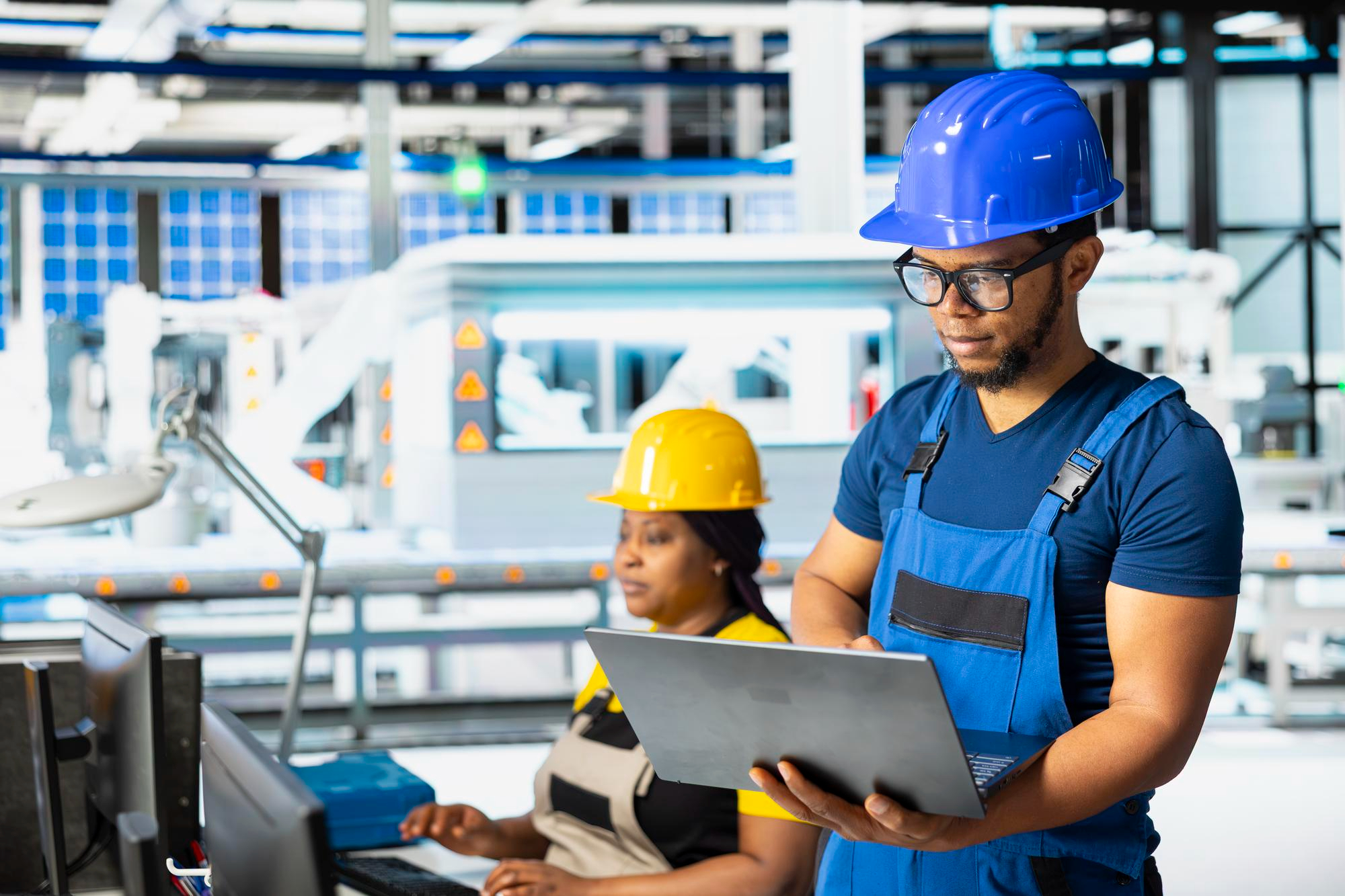 Energy operations team monitoring industrial equipment